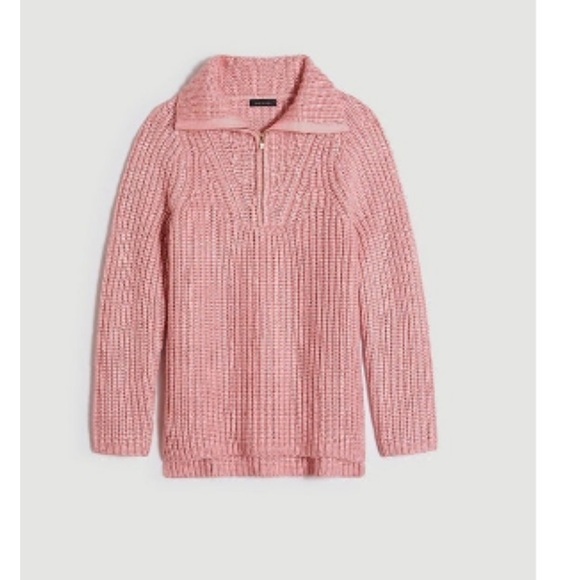 Ann Taylor 1/4 Zip Long Sleeve Knit Sweater 🌿 - Picture 4 of 7